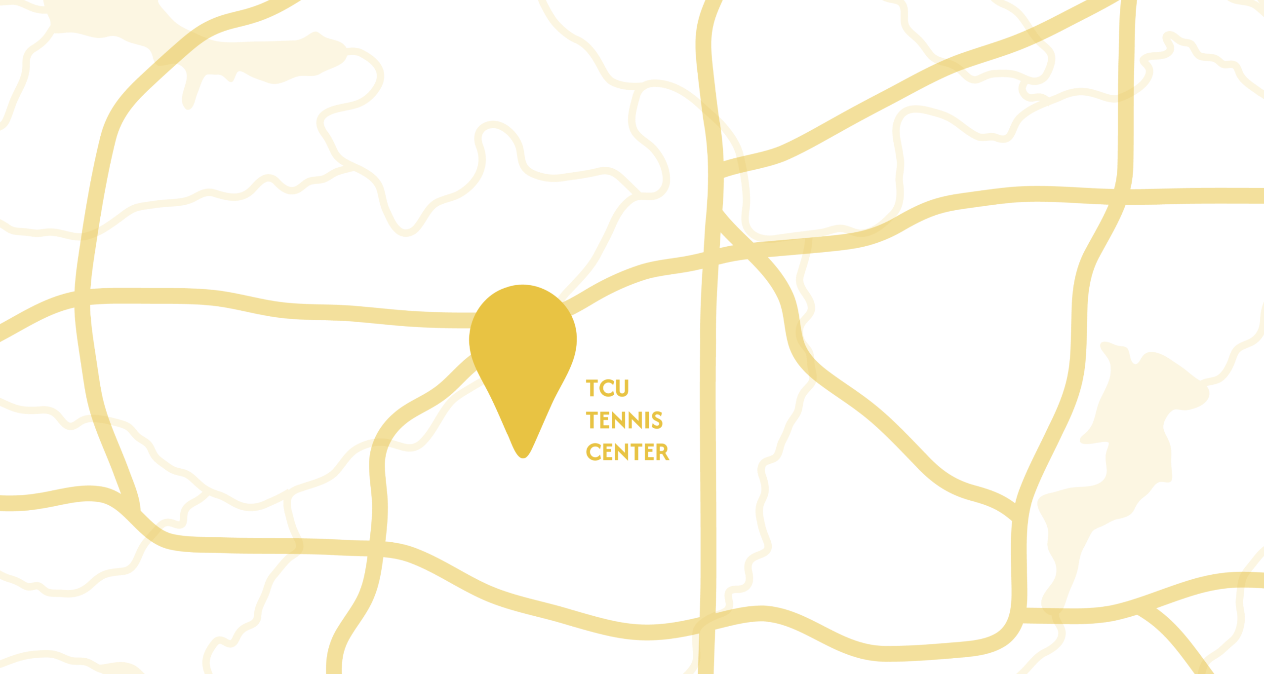 Map of Fort Worth, marking the TCU Tennis center as the location for the Fort Worth Pickleball Club.